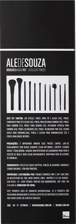Ale de Souza Brushes Makeup - Estojo de Pincéis