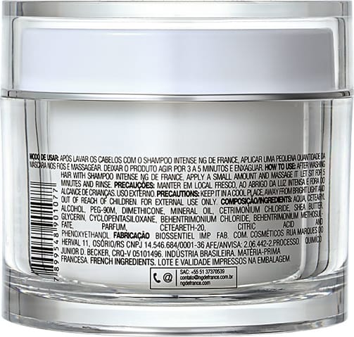 NG de France Intense - Máscara de Hidratação 200g
