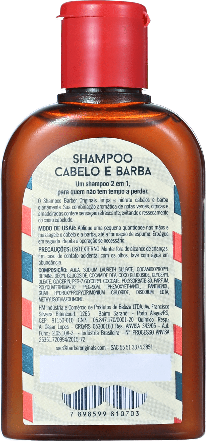 Barber Originals Cabelo e Barba - Shampoo 60ml