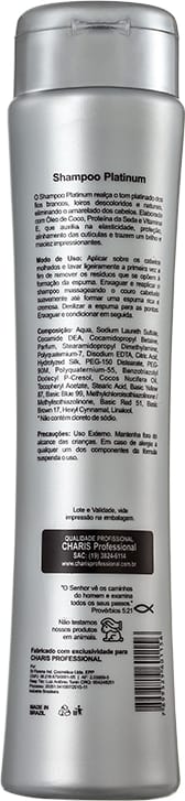 Charis Platinum - Shampoo Desamarelador 300ml