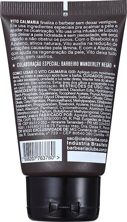 Barbearia Clube Vito Calmaria n 03 - Creme Pós-Barba 60g