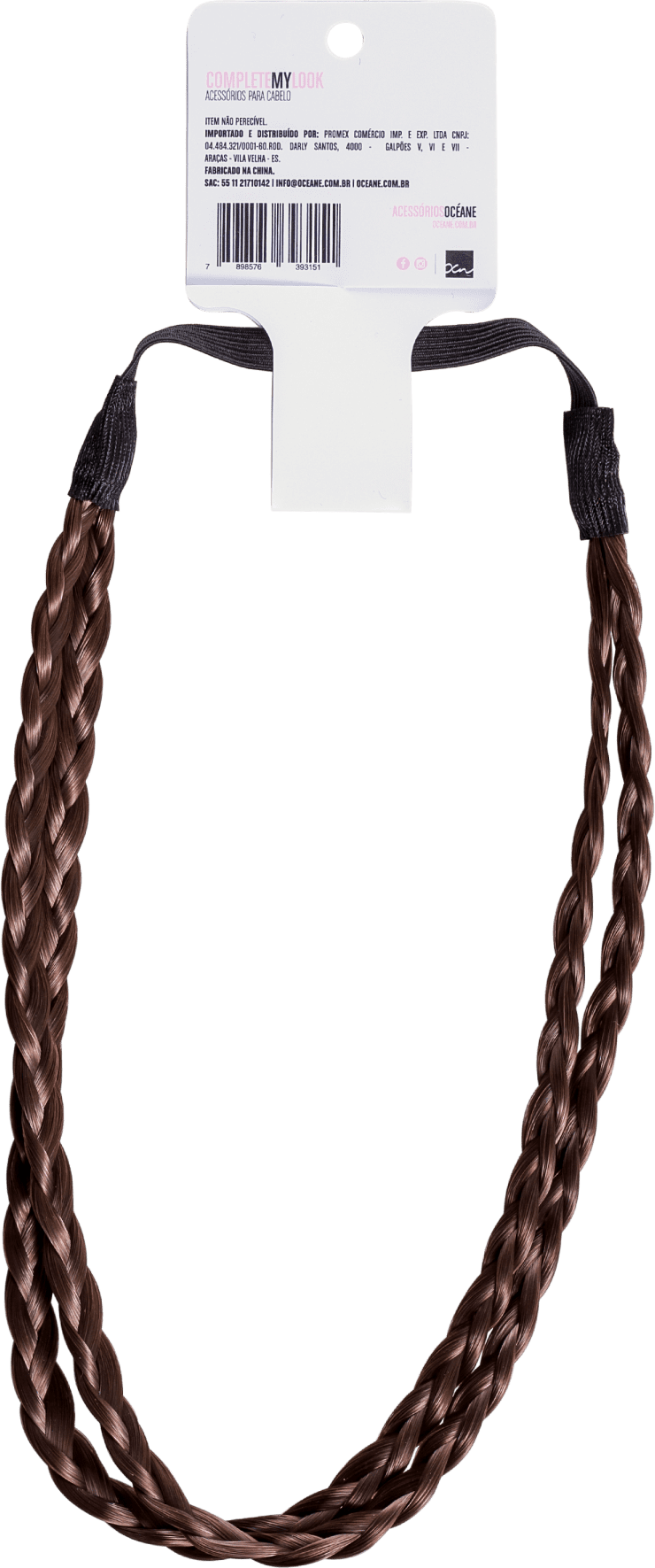 Océane Complete My Look 123 Brown - Faixa de Cabelo Trançada