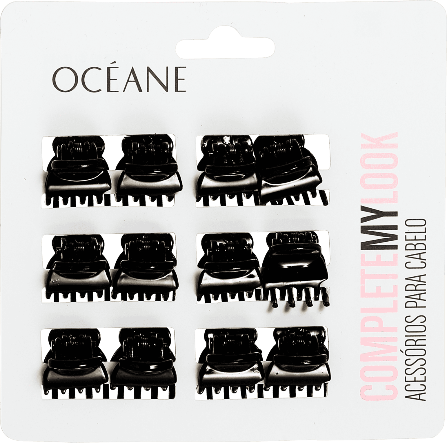 Océane Complete My Look 145 Black - Prendedor de Cabelo (12 Unidades)