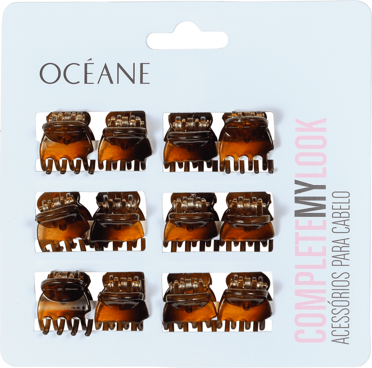 Océane Complete My Look 147 Turtle Shell - Prendedor de Cabelo (12 Unidades)