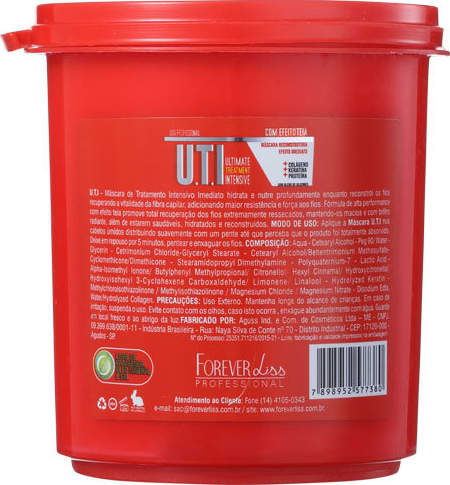 Forever Liss Professional UTI Liso Profissional - Máscara Capilar 240g