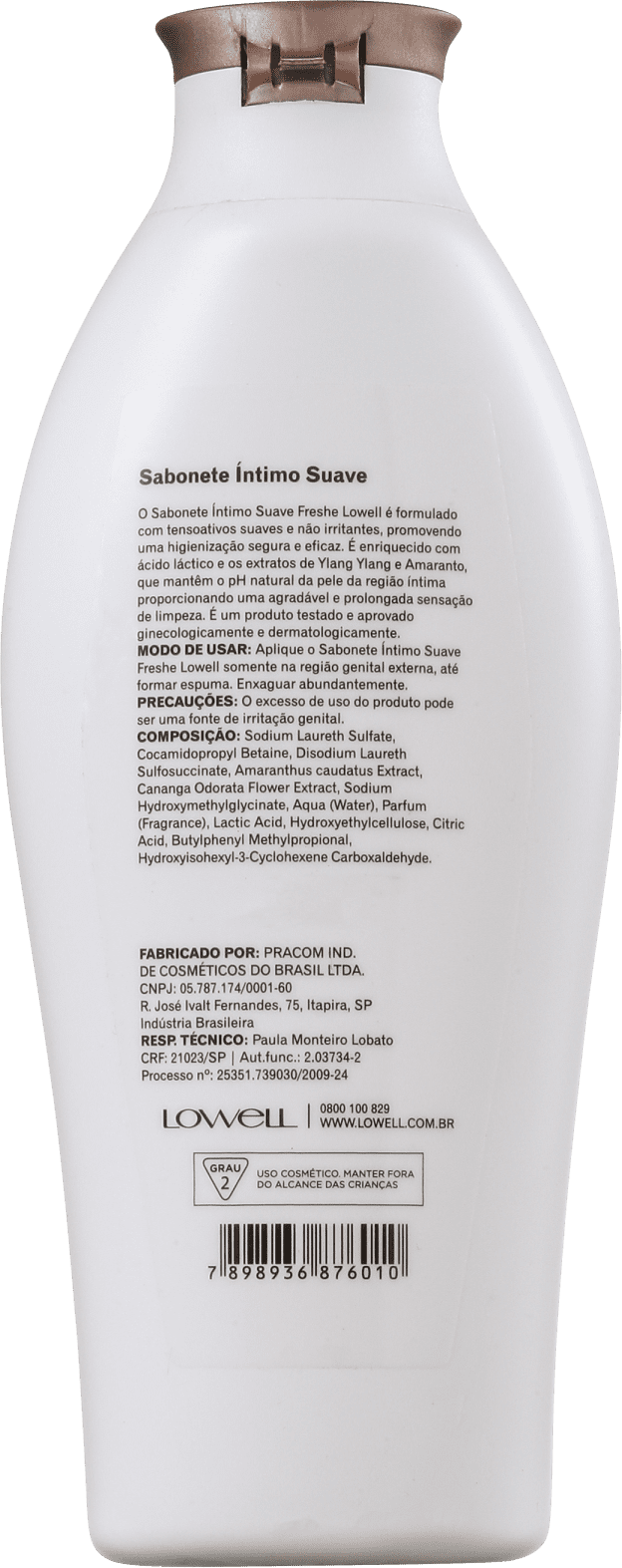 Lowell Freshe Suave - Sabonete Íntimo 200ml