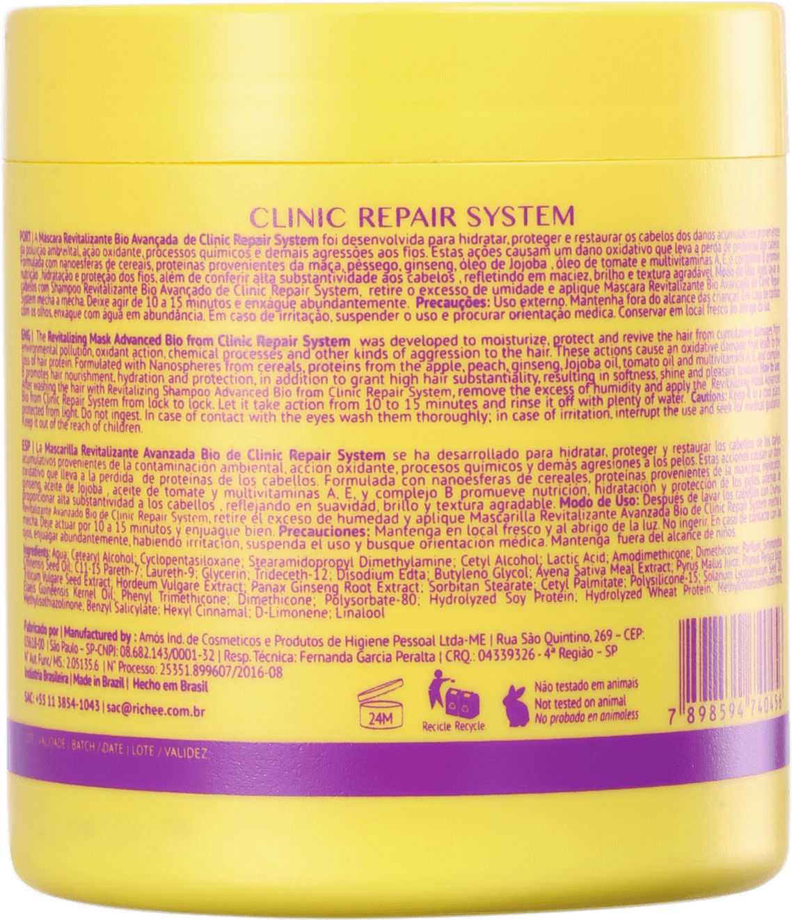 Richée Professional Clinic Repair System - Máscara Capilar 500g