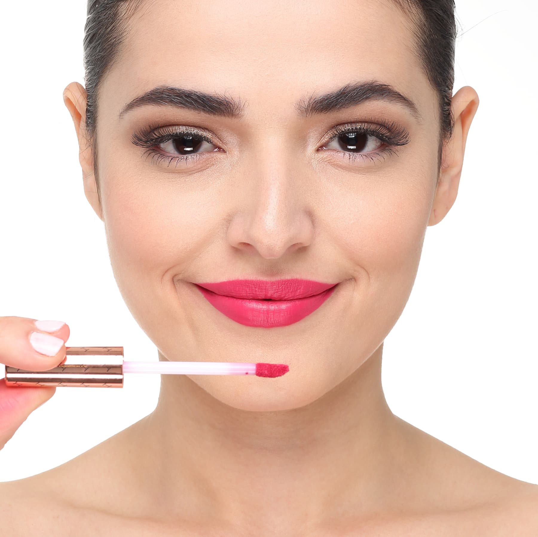 Hot MakeUp Kiss Me More KL06 Go Fancy - Batom Líquido Matte 2,2g