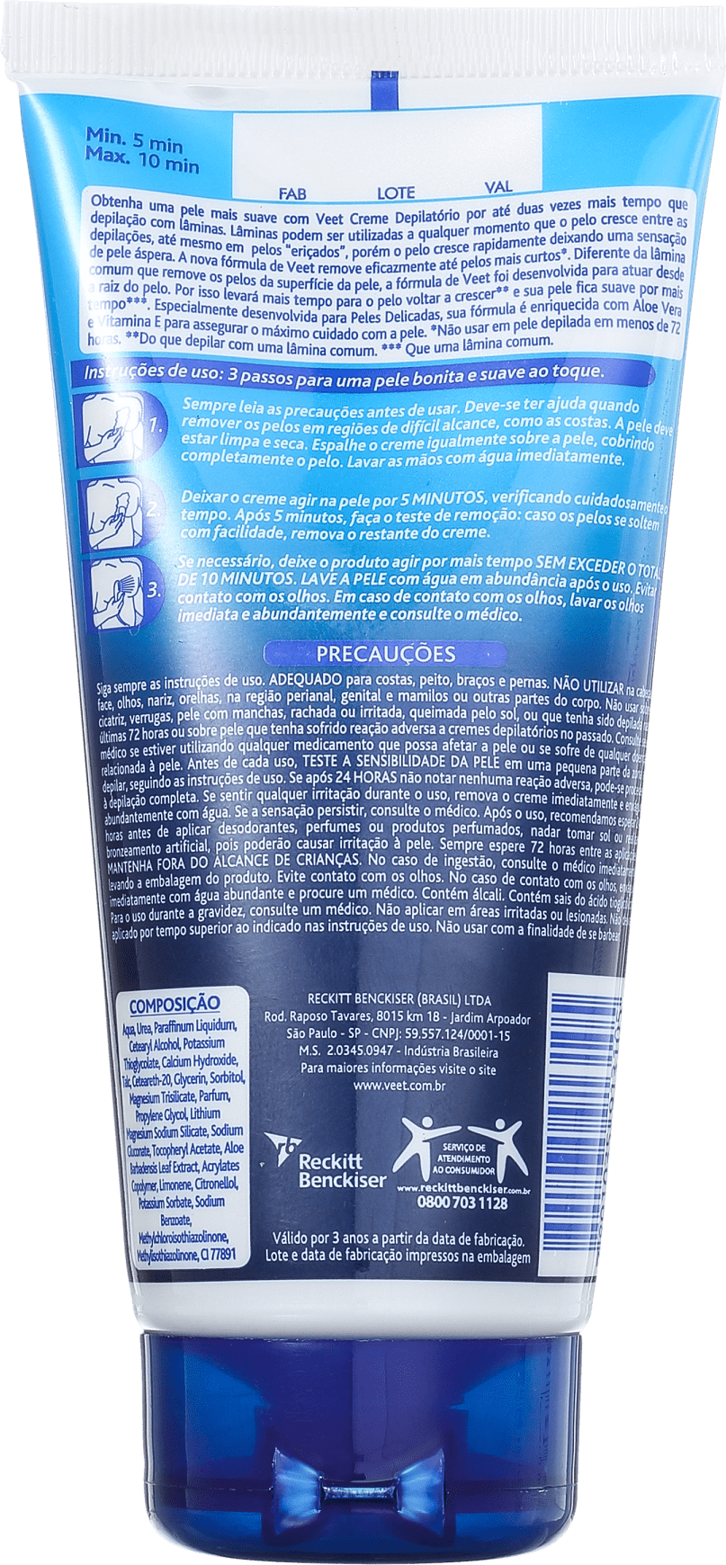 Veet For Men - Creme Depilatório Masculino 180ml