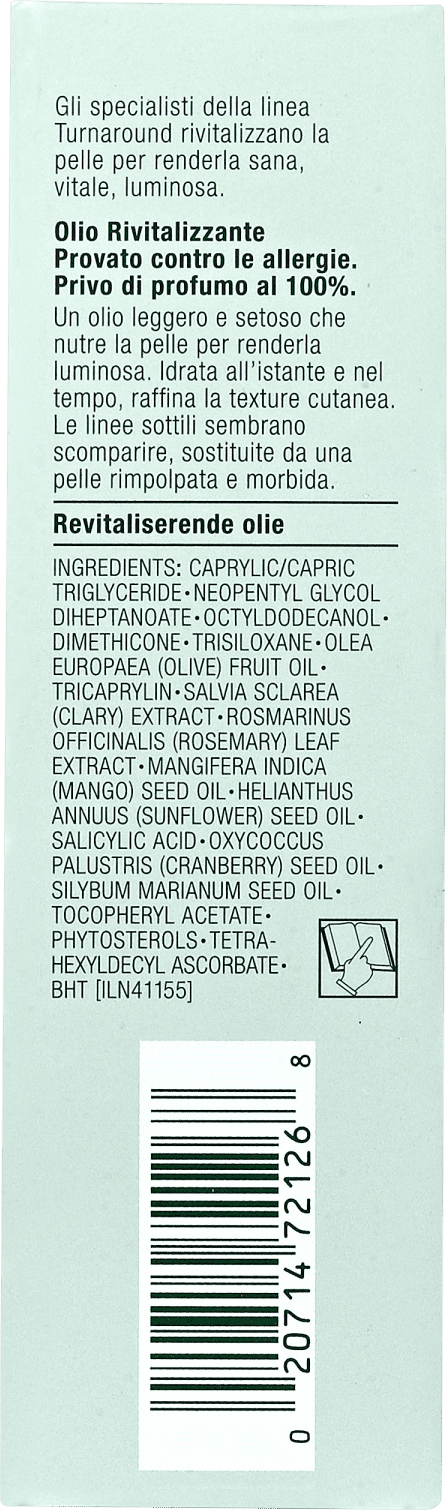 Clinique Turnaround Revitalizing - Óleo Hidratante Facial 30ml