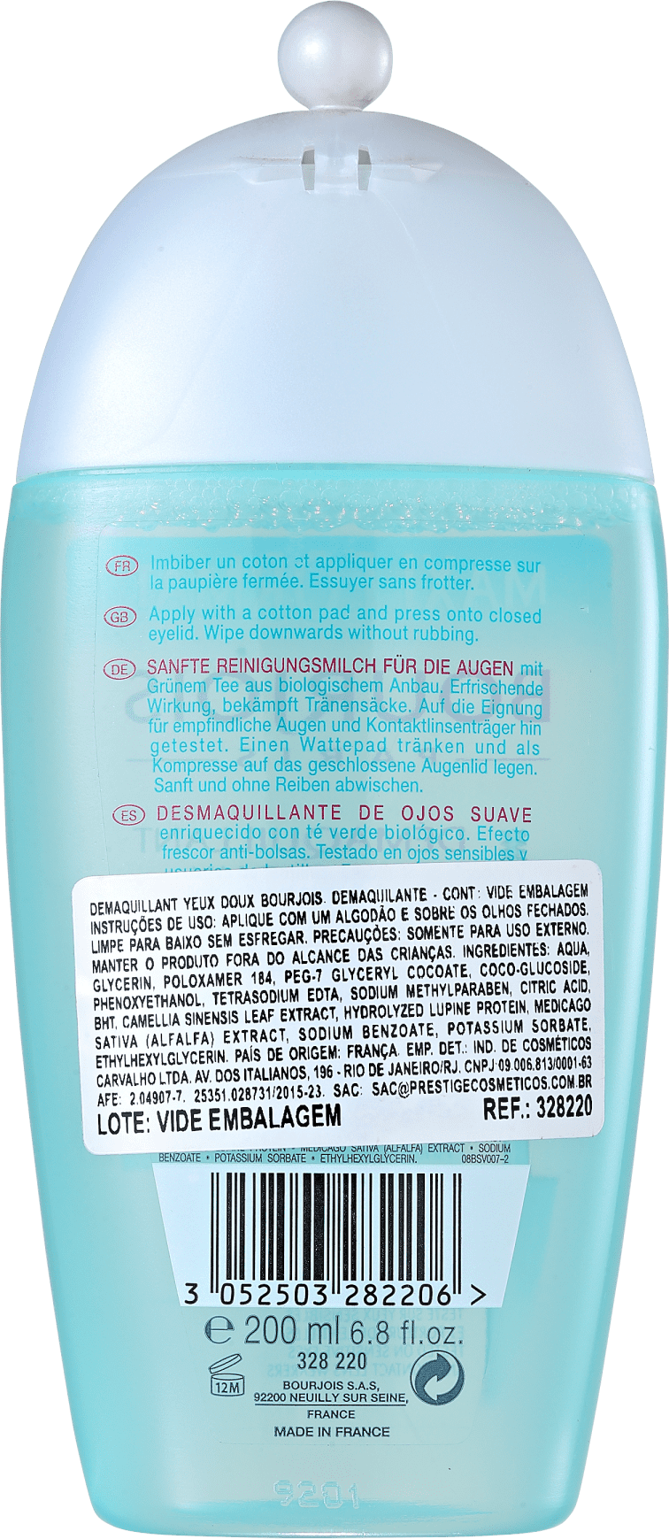 Bourjois Démaquillant Yeux Doux - Loção Demaquilante 200ml