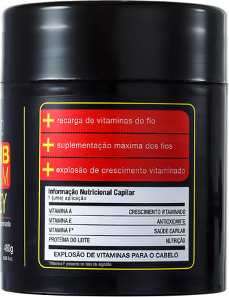 Yenzah Power Whey Bomb Cream - Máscara Capilar 480g