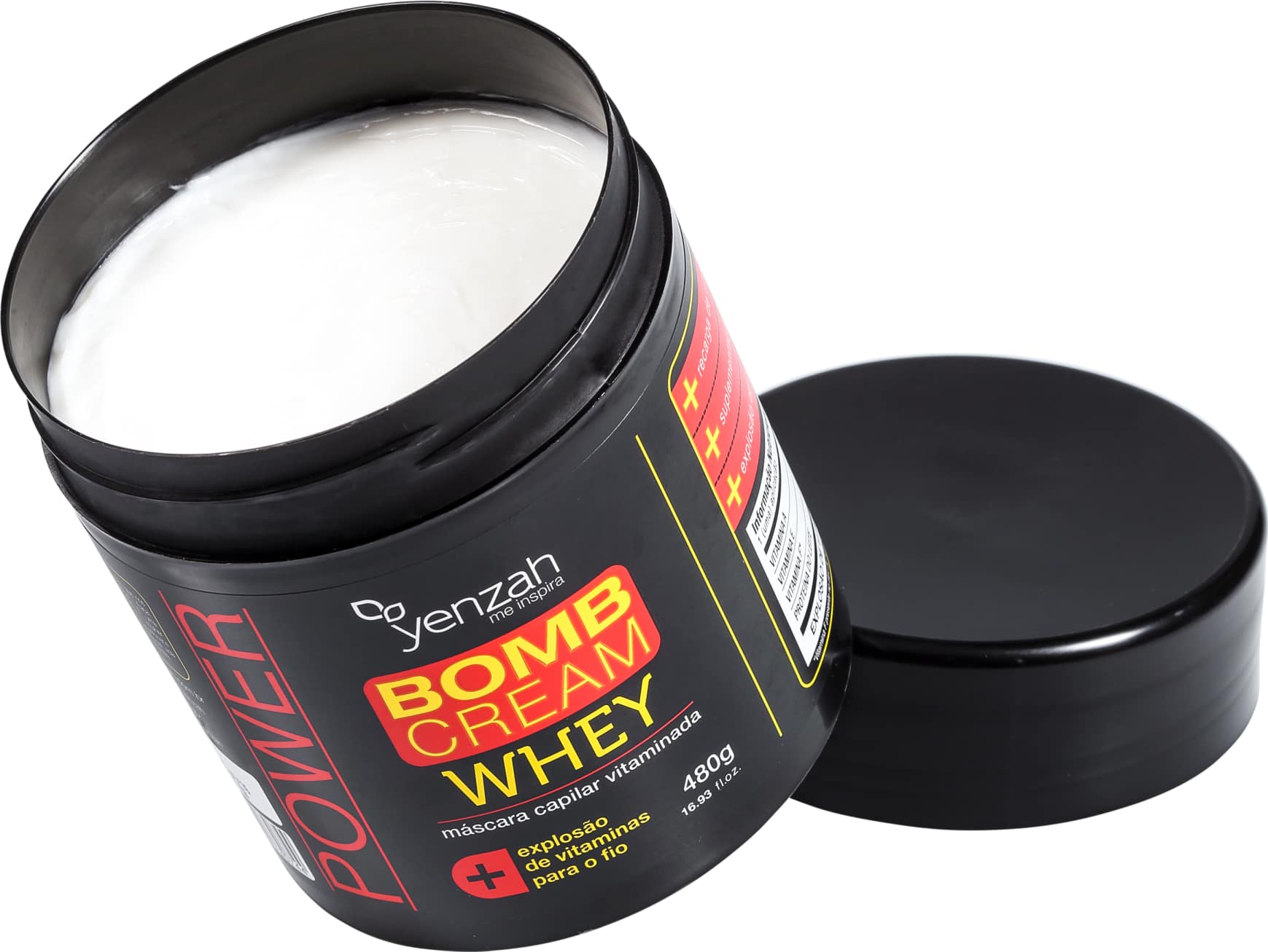 Yenzah Power Whey Bomb Cream - Máscara Capilar 480g