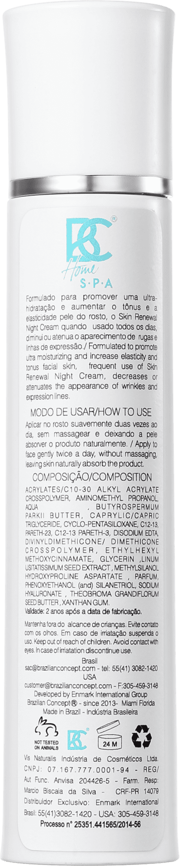 Brazilian Concept Skin Renewal Night - Creme Anti-Idade Noturno 50g