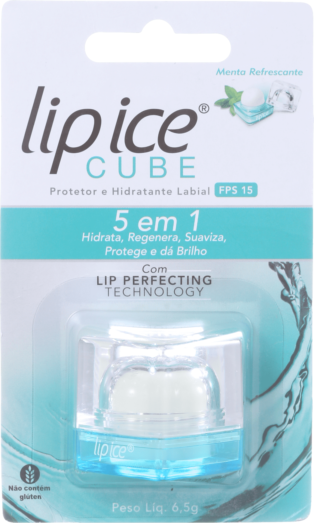 Lip Ice Cube Menta Refrescante FPS 15 - Protetor Labial 6,5g