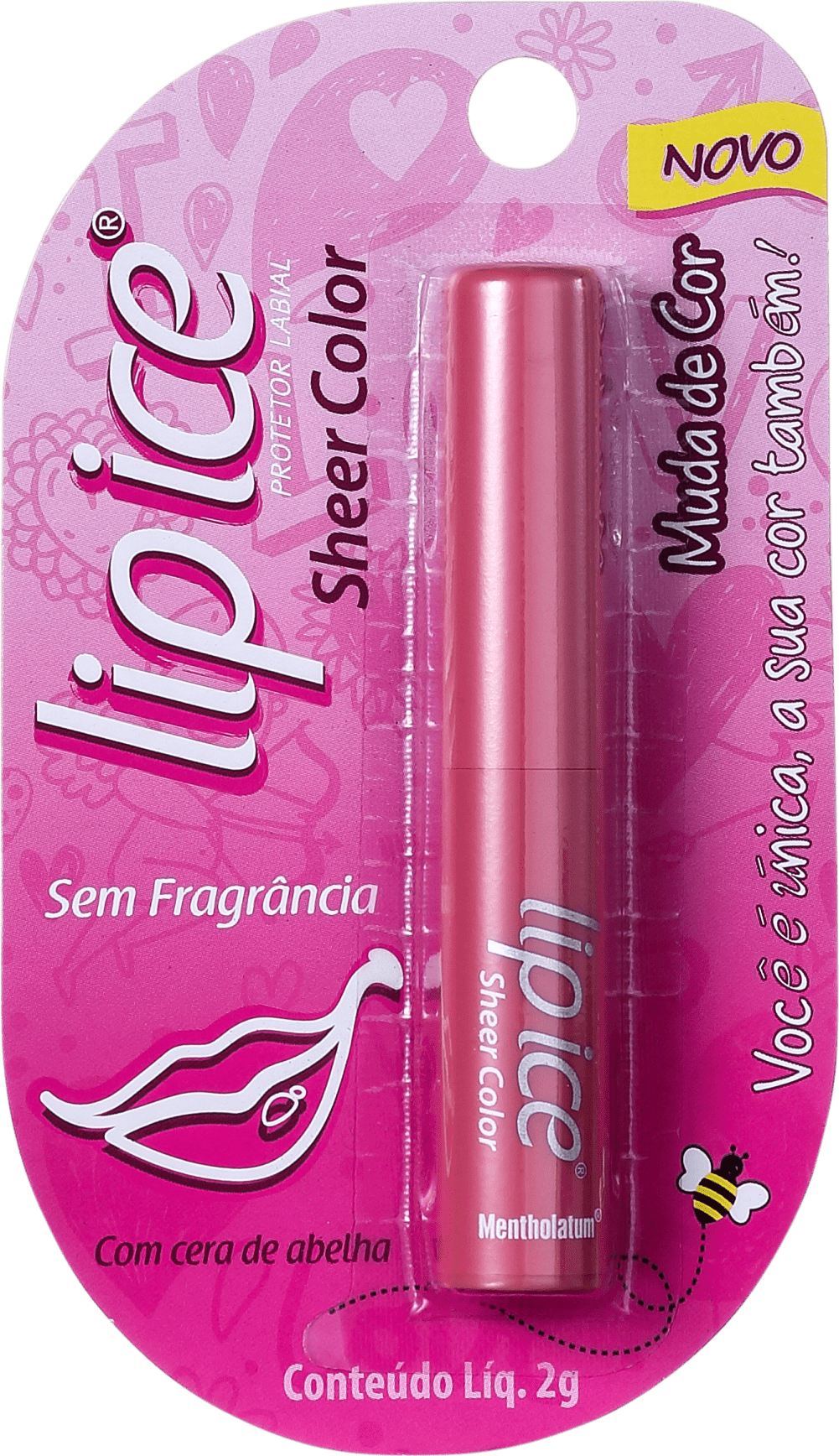 Lip Ice Sheer Color Sem Fragrância - Hidratante Labial 2g