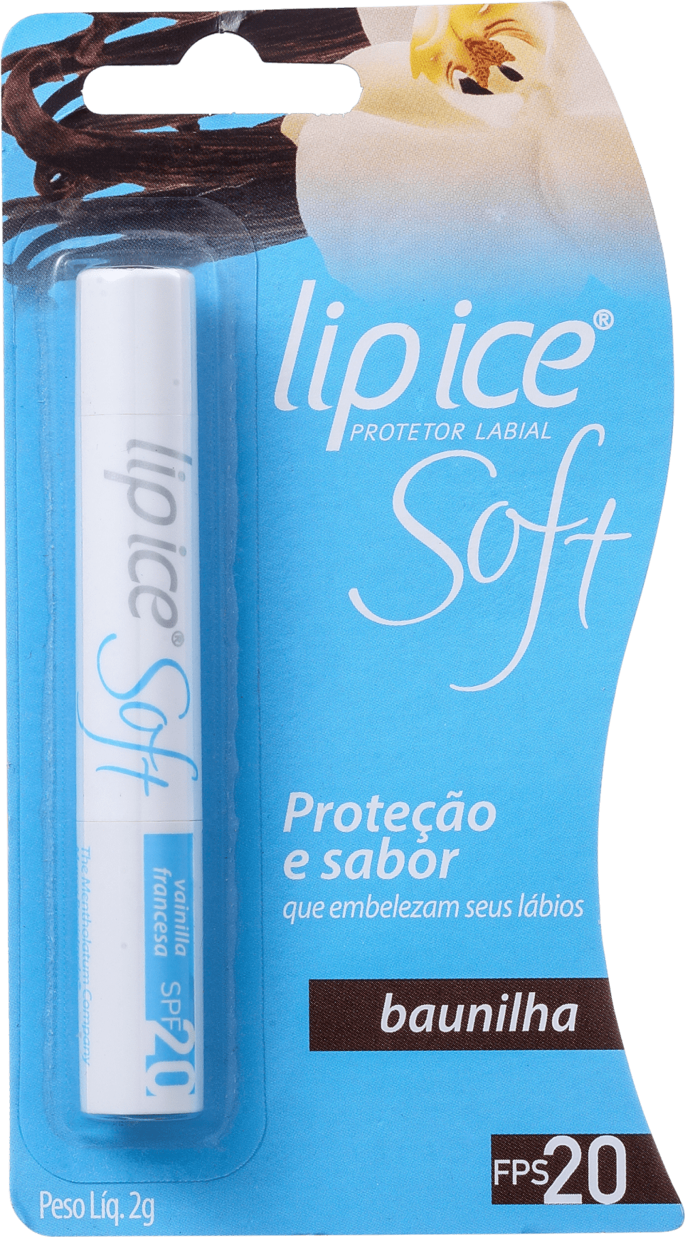 Lip Ice Soft Baunilha FPS 20 - Protetor Labial 2g