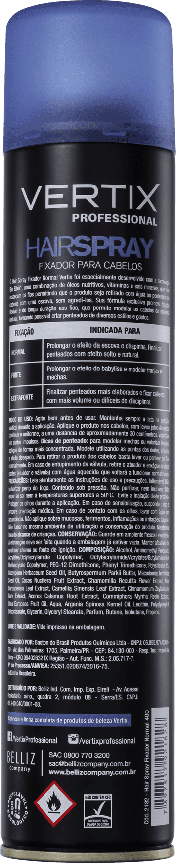 Vertix Normal - Spray Fixador 400ml