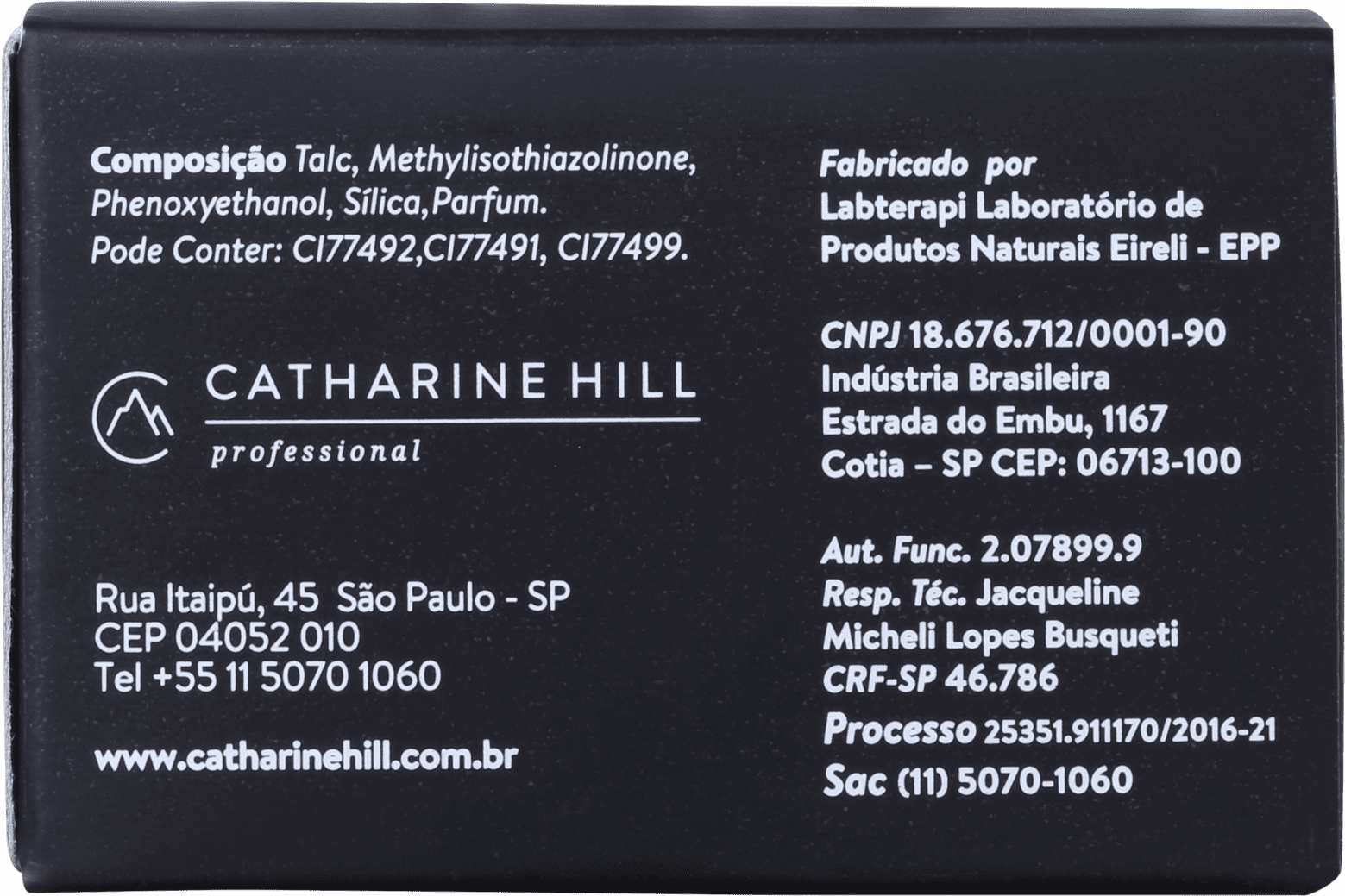 Catharine Hill Face Powder Fixer Rosado - Pó Solto Natural 20g