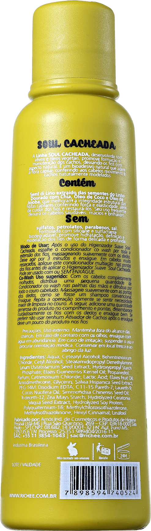Richée Professional Soul Cacheada - Condicionador Co-Wash 250ml
