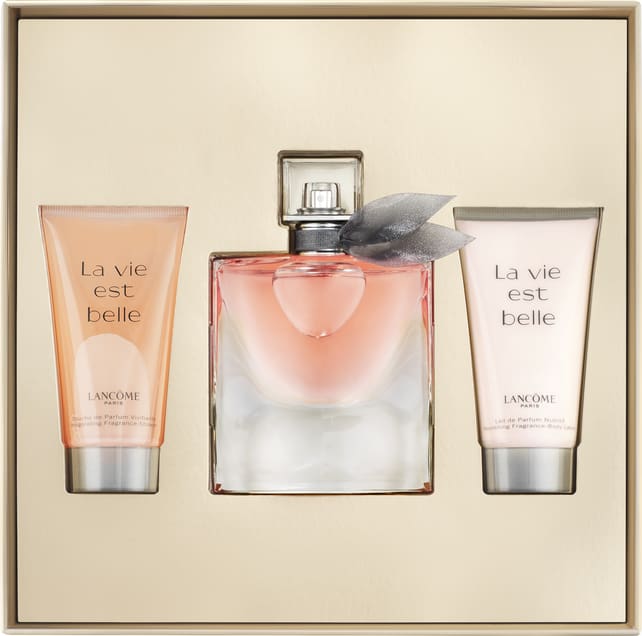 Conjunto La Vie Est Belle Lancôme Feminino - Eau de Parfum 50ml + Gel de Banho 50ml + Loção Corporal 50ml
