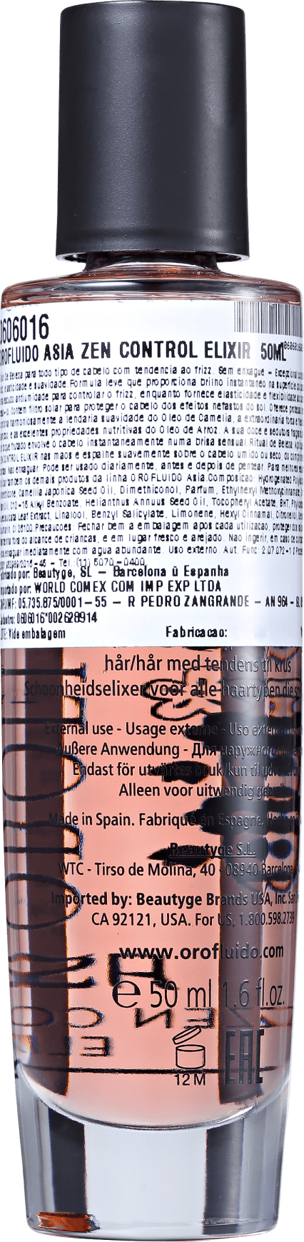 Orofluido Asia Zen Control Elixir - Sérum Capilar 50ml