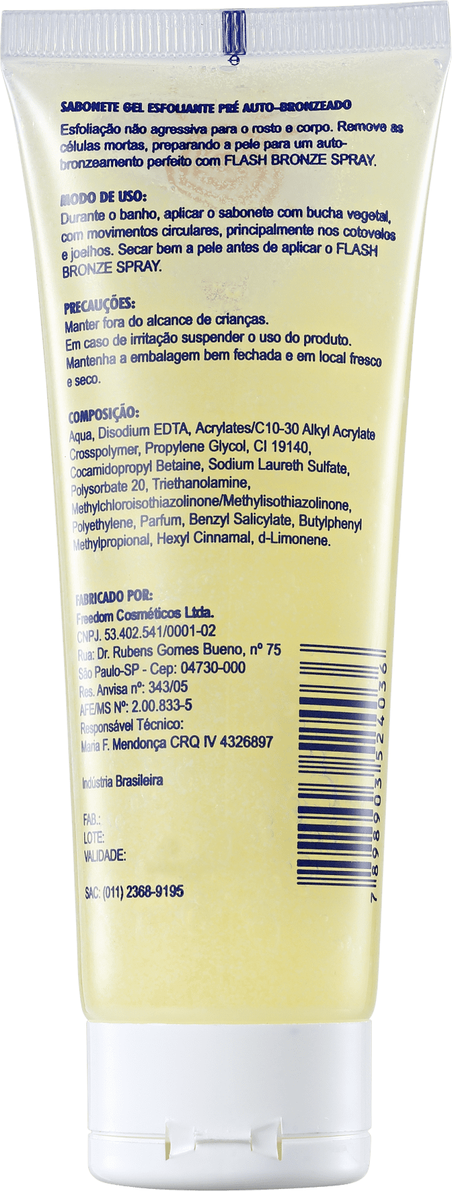 Flash Bronze Pré-Bronzeado - Sabonete Esfoliante Corporal 120g