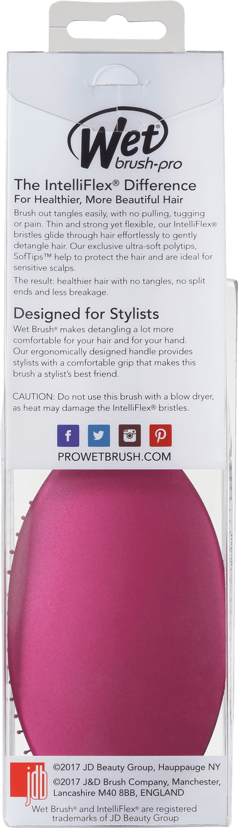 Wet Brush Pro Rosa - Escova Oval