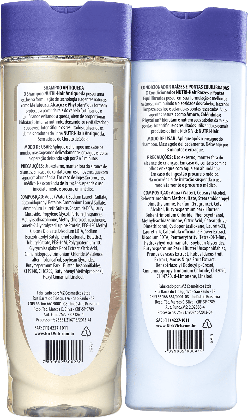 Kit Nick & Vick NUTRI-Hair Cabelos Fortes (2 Produtos)
