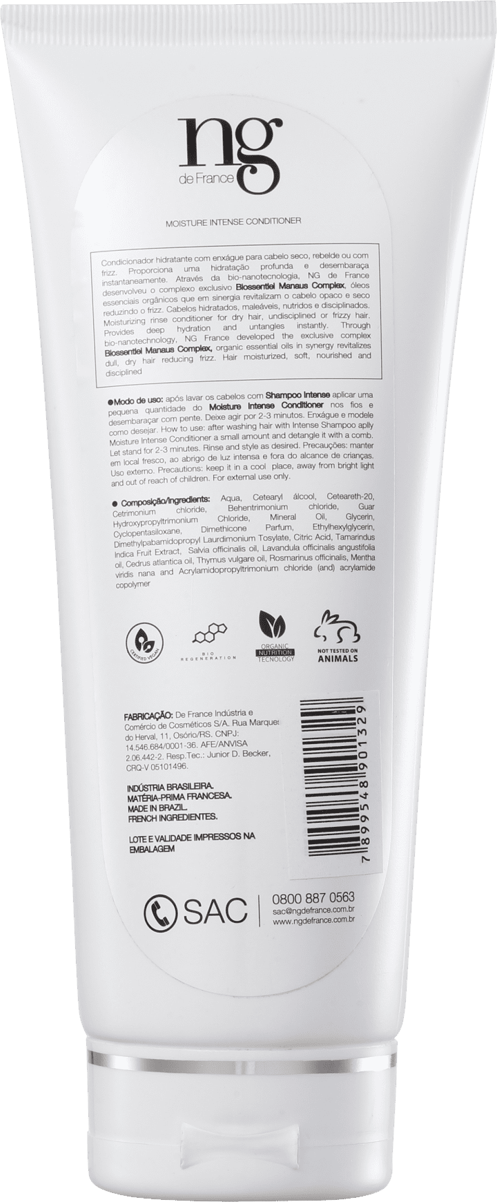 NG de France Intense Moisture - Condicionador 200ml