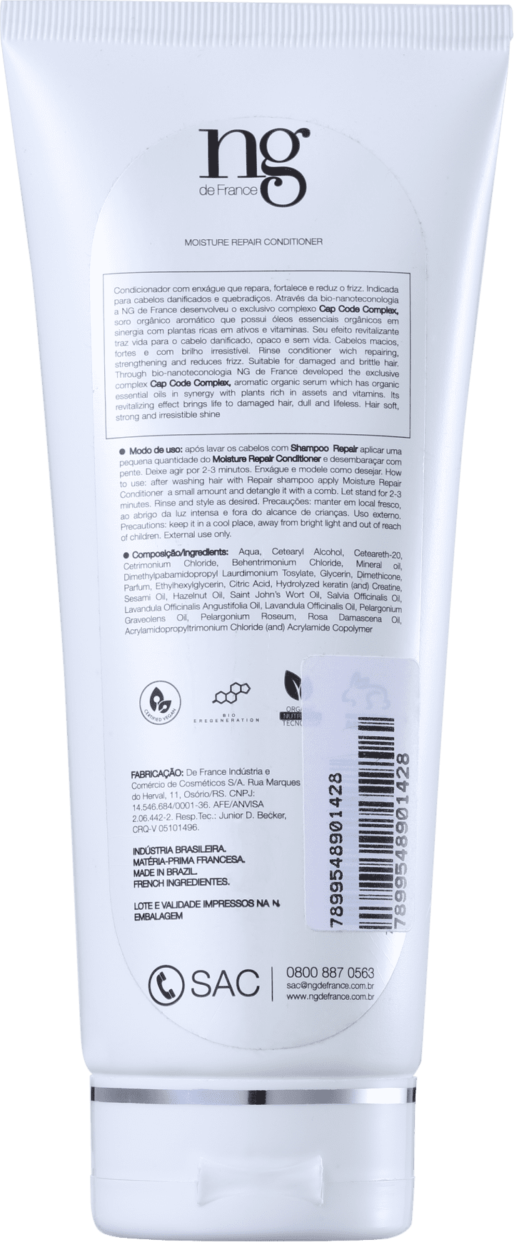 NG de France Repair Moisture - Condicionador 200ml