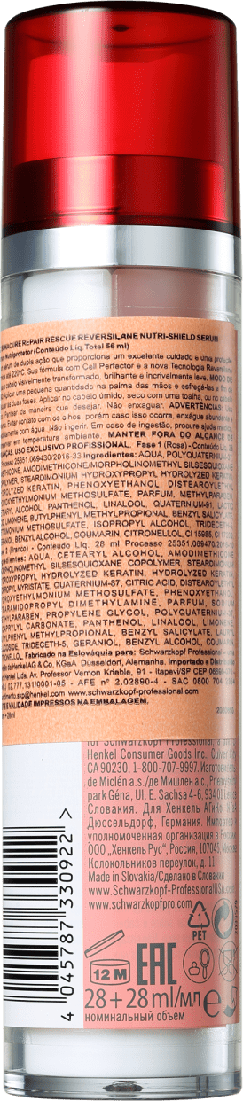Schwarzkopf Professional BC Bonacure Repair Rescue Reversilane Nutri-Shield - Sérum 56ml