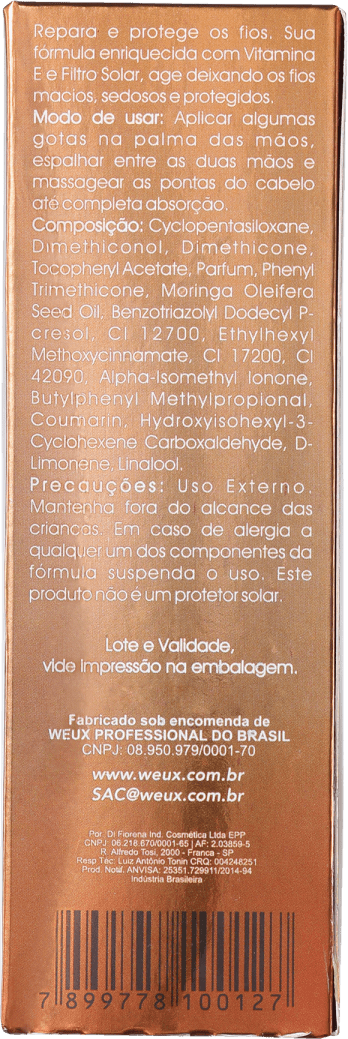 WEUX Professional Deluxe Finish Legend - Óleo Capilar 60g