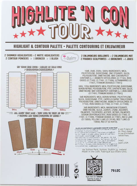 the Balm Highlite N’ Con Tour - Paleta de Contorno 21,6g