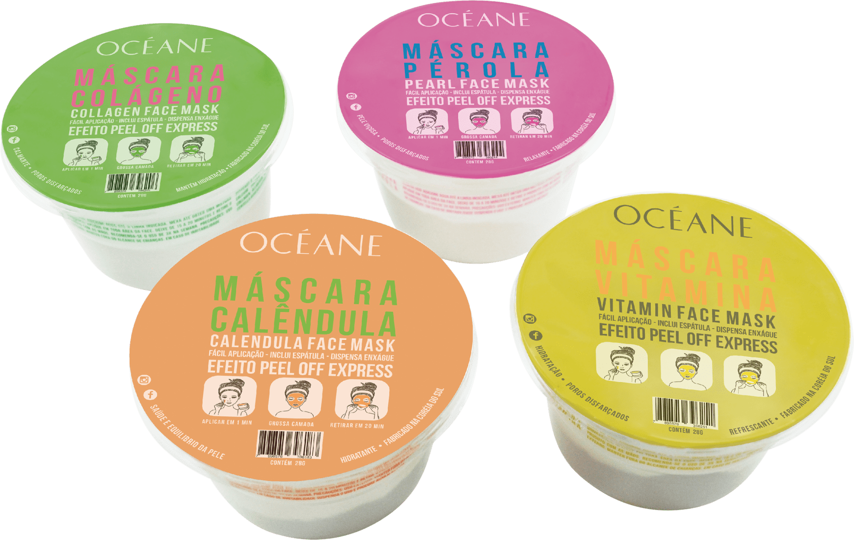 Océane Máscara Calêndula - Máscara Facial 28g