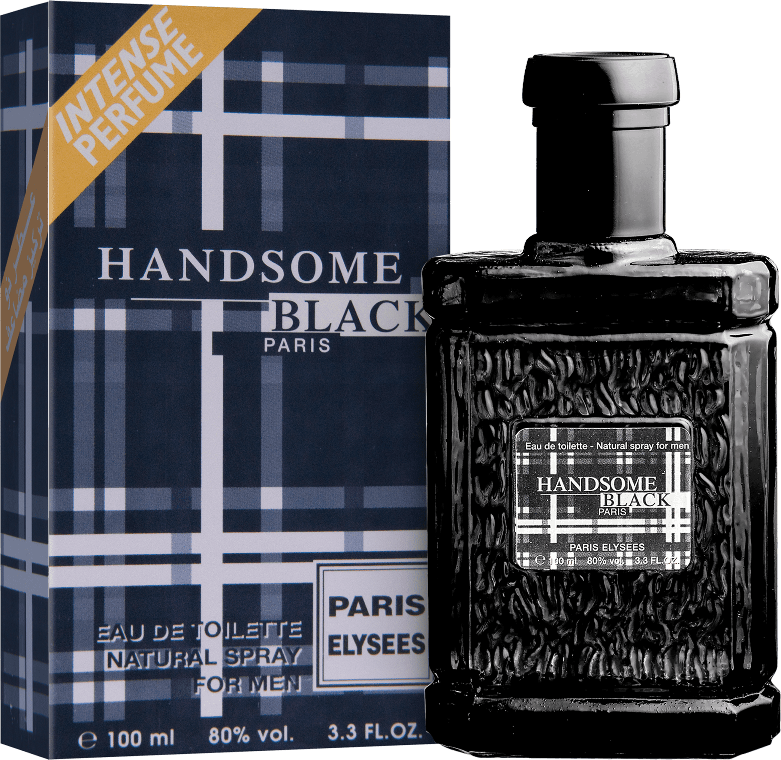 Handsome Black Paris Elysees Eau de Toilette - Perfume Masculino 100ml