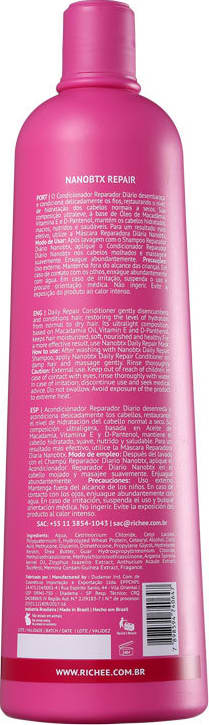 Richée Professional Nano Btx Repair - Condicionador 1000ml