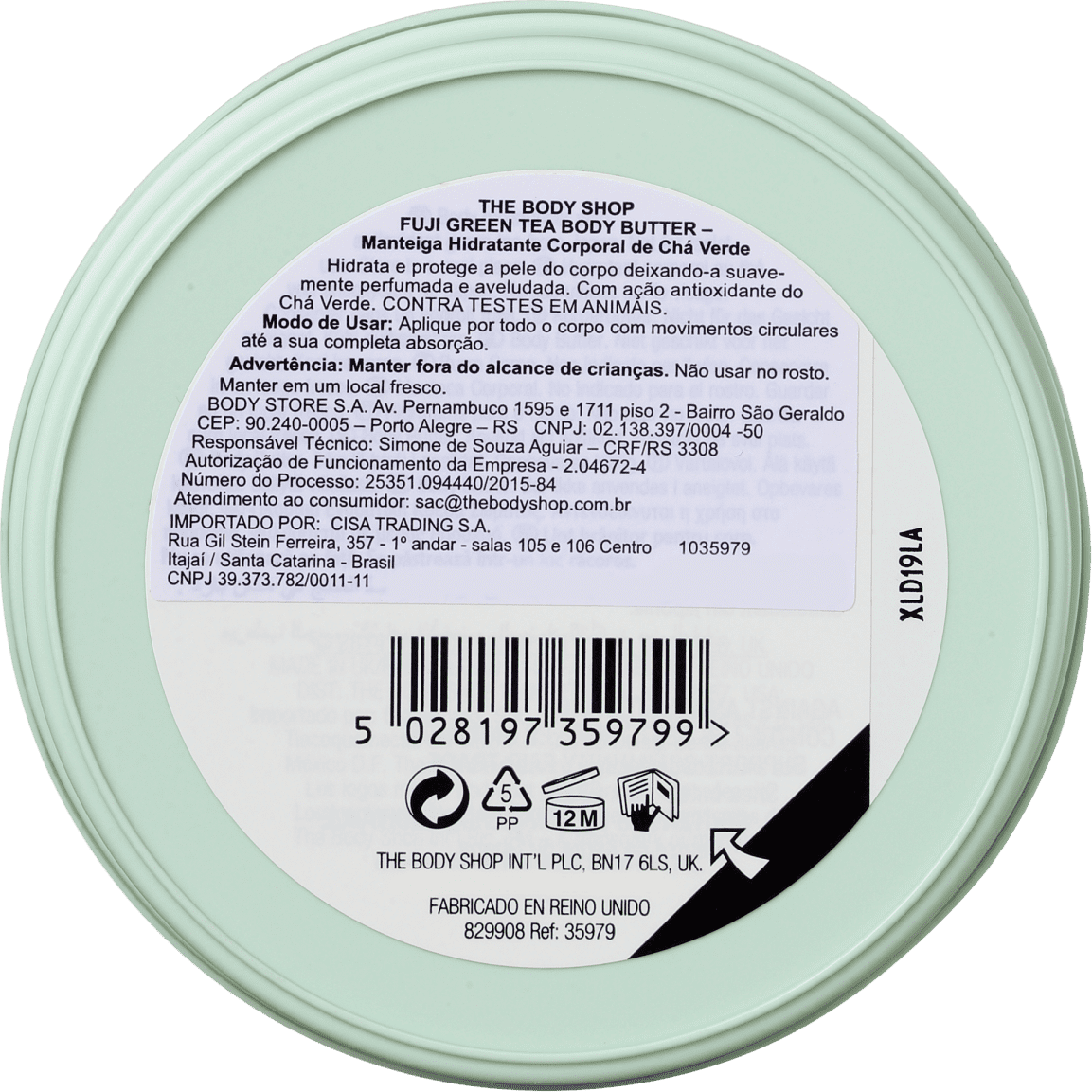 The Body Shop Fuji Green Tea - Manteiga Hidratante Corporal 200ml