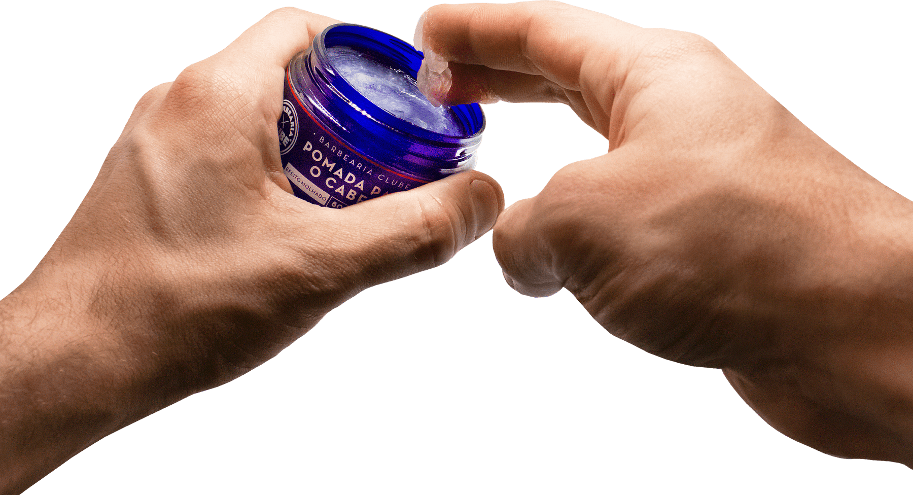 Barbearia Clube Efeito Molhado - Pomada Modeladora 80g