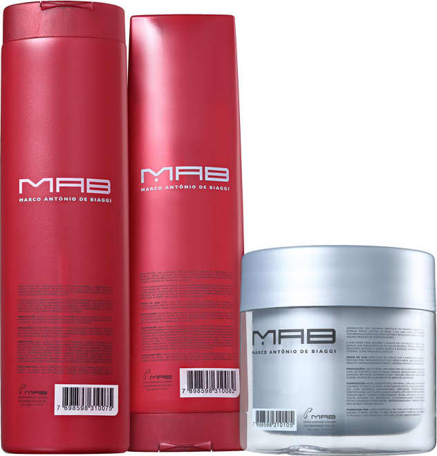 Kit MAB Marco Antônio de Biaggi Color Shield Cor e Reparação (3 Produtos)