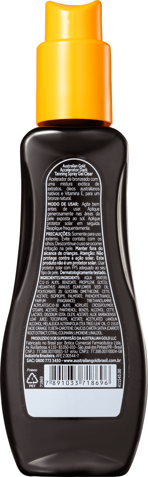Australian Gold Accelerator Clear - Spray Bronzeador 125ml