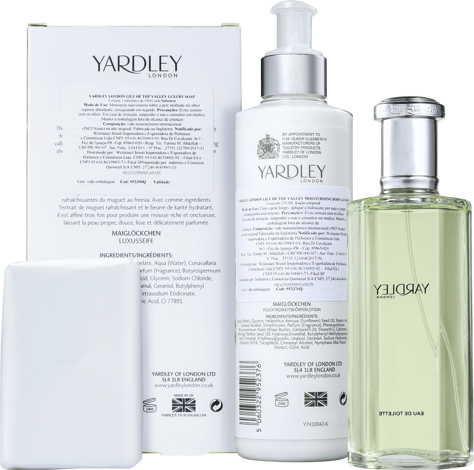 Kit Yardley Lily of The Valley (3 Produtos)