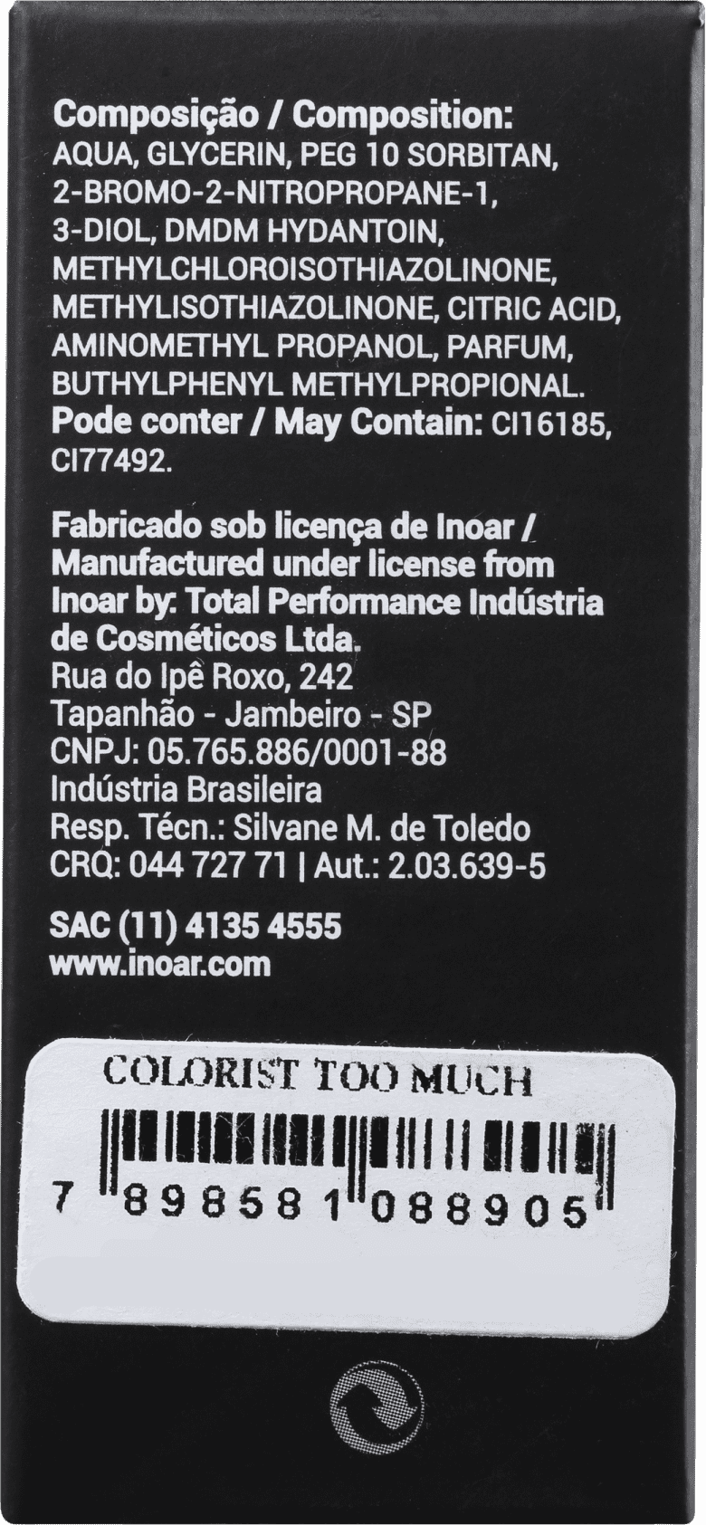 Inoar Colorist Too Much - Batom Multifuncional 10ml