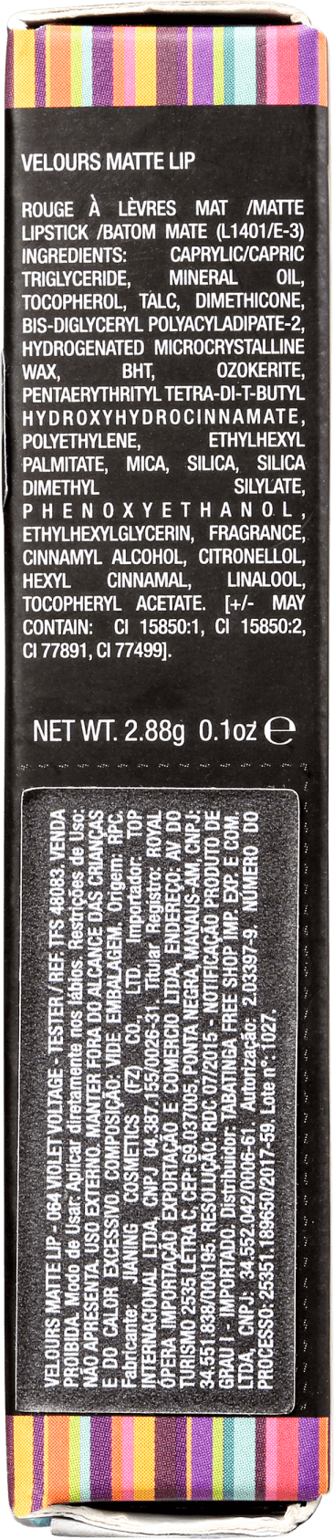 Joli Joli Velours Lip 064 Violet Voltage - Batom Matte 2,88g