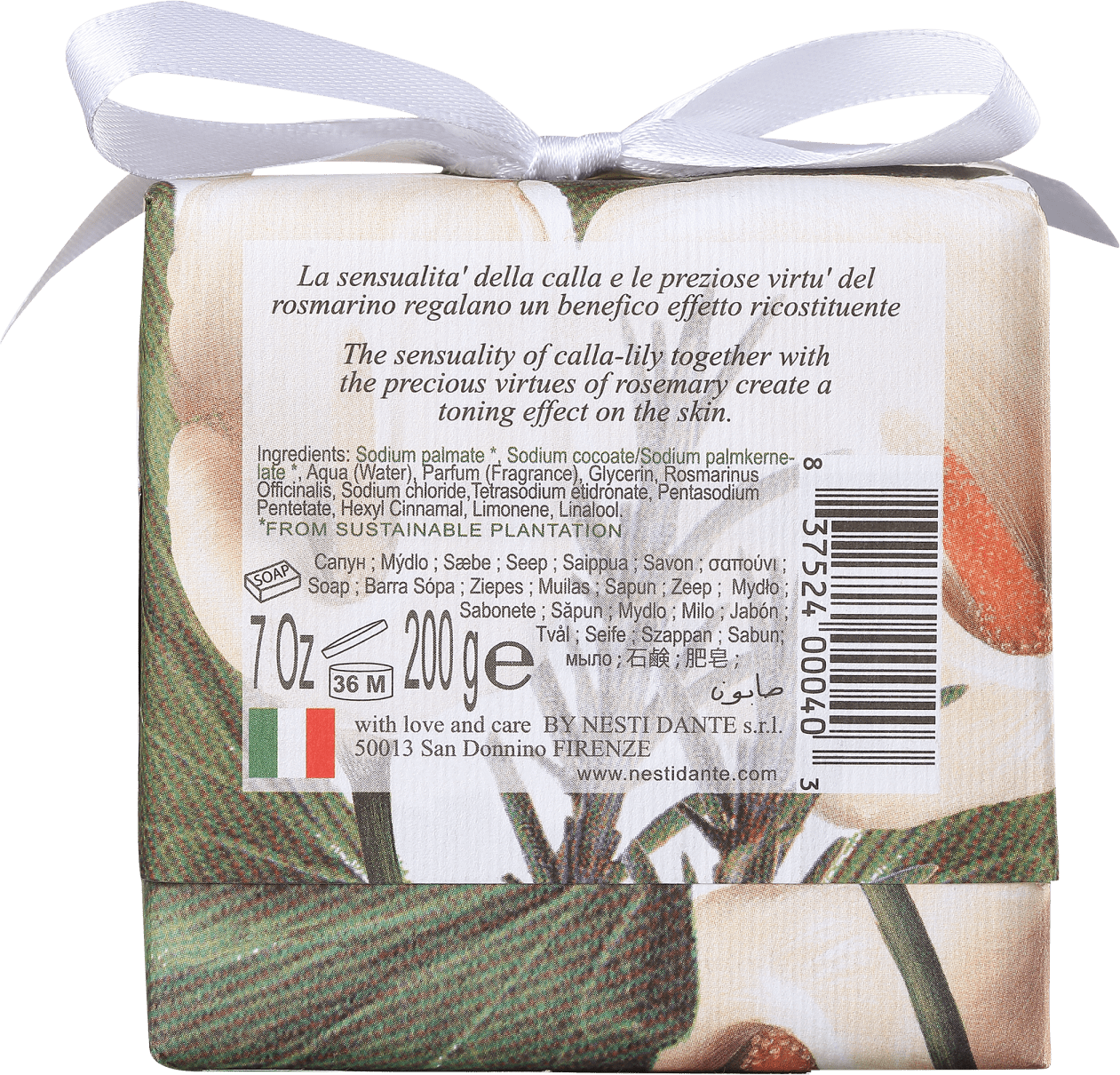 Nesti Dante Gli Officinali Copo De Leite e Alecrim - Sabonete em Barra 200g