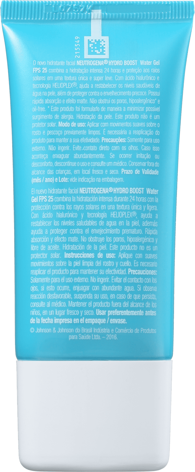 Neutrogena Hydro Boost Water FPS 25 - Gel Hidratante Facial 55g