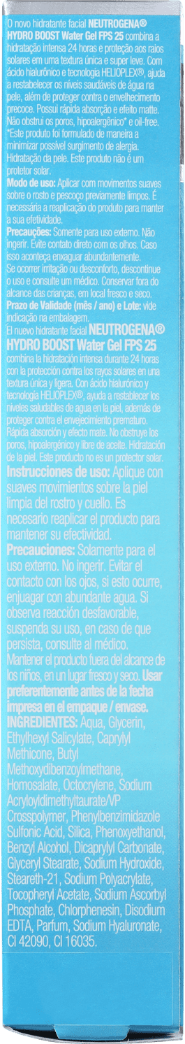 Neutrogena Hydro Boost Water FPS 25 - Gel Hidratante Facial 55g