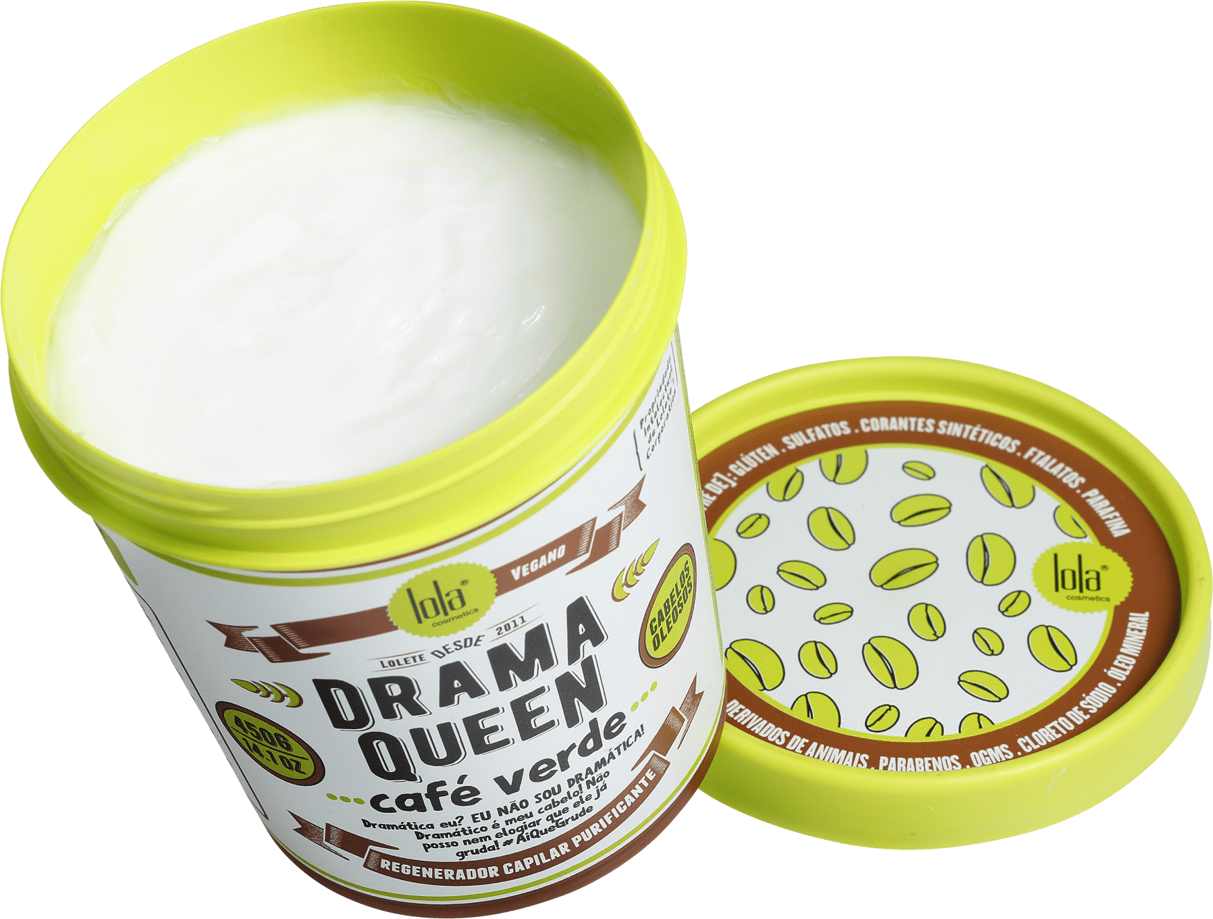 Lola Cosmetics Drama Café Verde - Máscara Capilar 450g