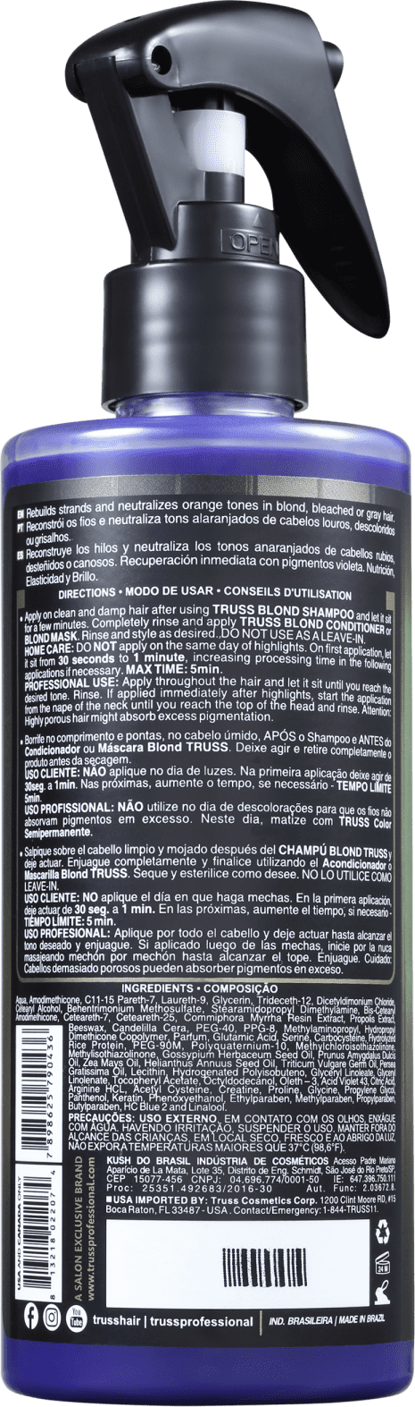 Truss Uso Obrigatório Blond - Tratamento Reconstrutor 260ml