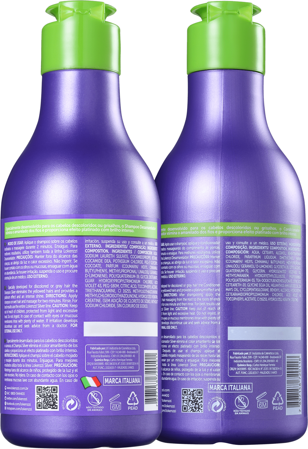 Kit Lokenzzi Silver Desamarelador Duo (2 Produtos)